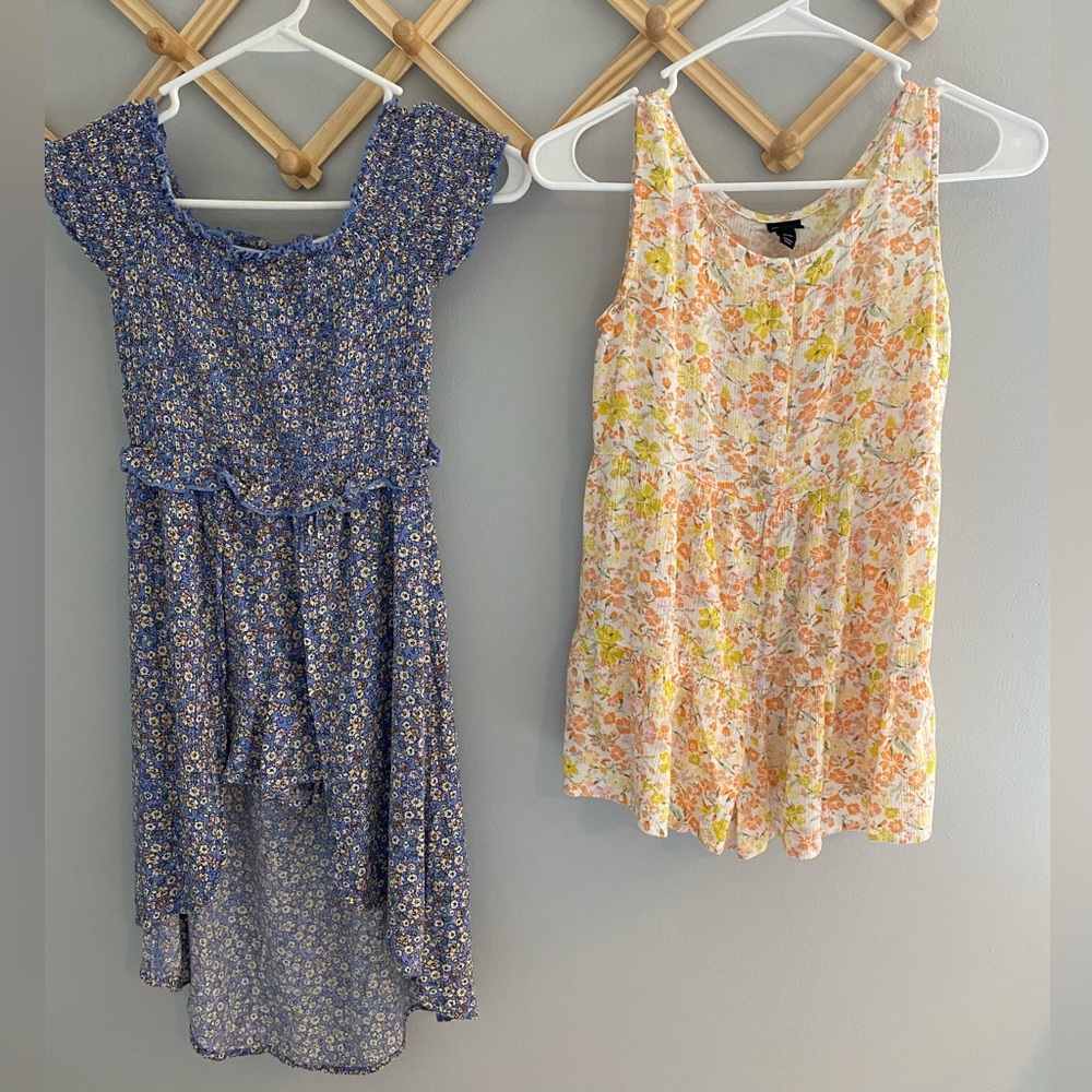 Art Class Girls Medium 7/8 Rompers EUC